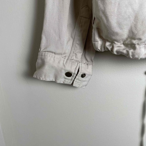 Rails Women's Beige Button Down Long Sleeve Utility Jacket Medium - Picture 10 of 11